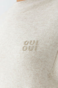 Pull douillet beige mélange OUI