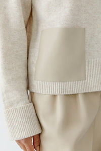 Pull douillet beige mélange OUI