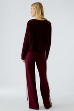 Charger l&#39;image dans la galerie, Pull torsade aubergine OUI
