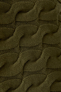 Pull torsades olive OUI