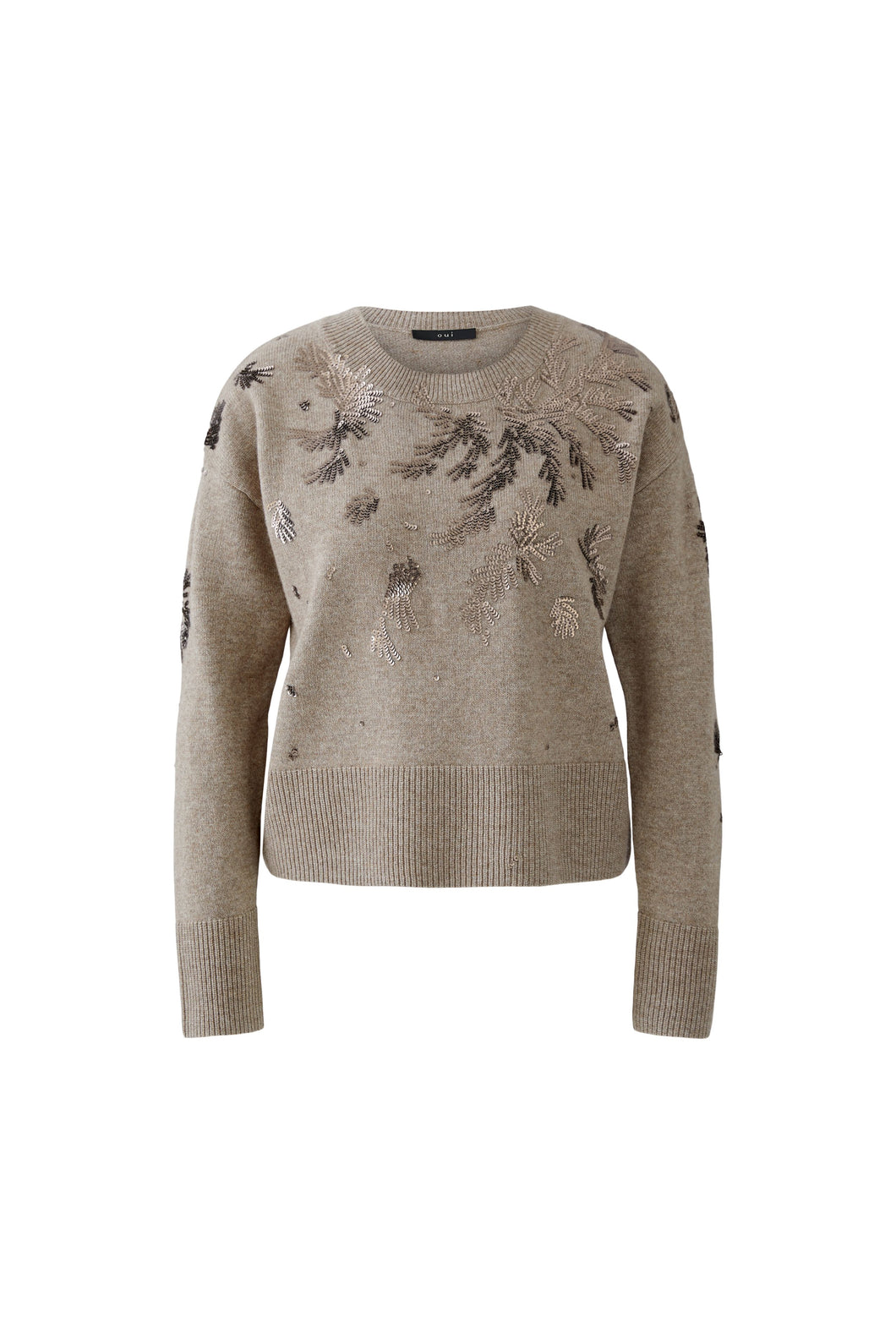 Pull avec motifs sequins OUI