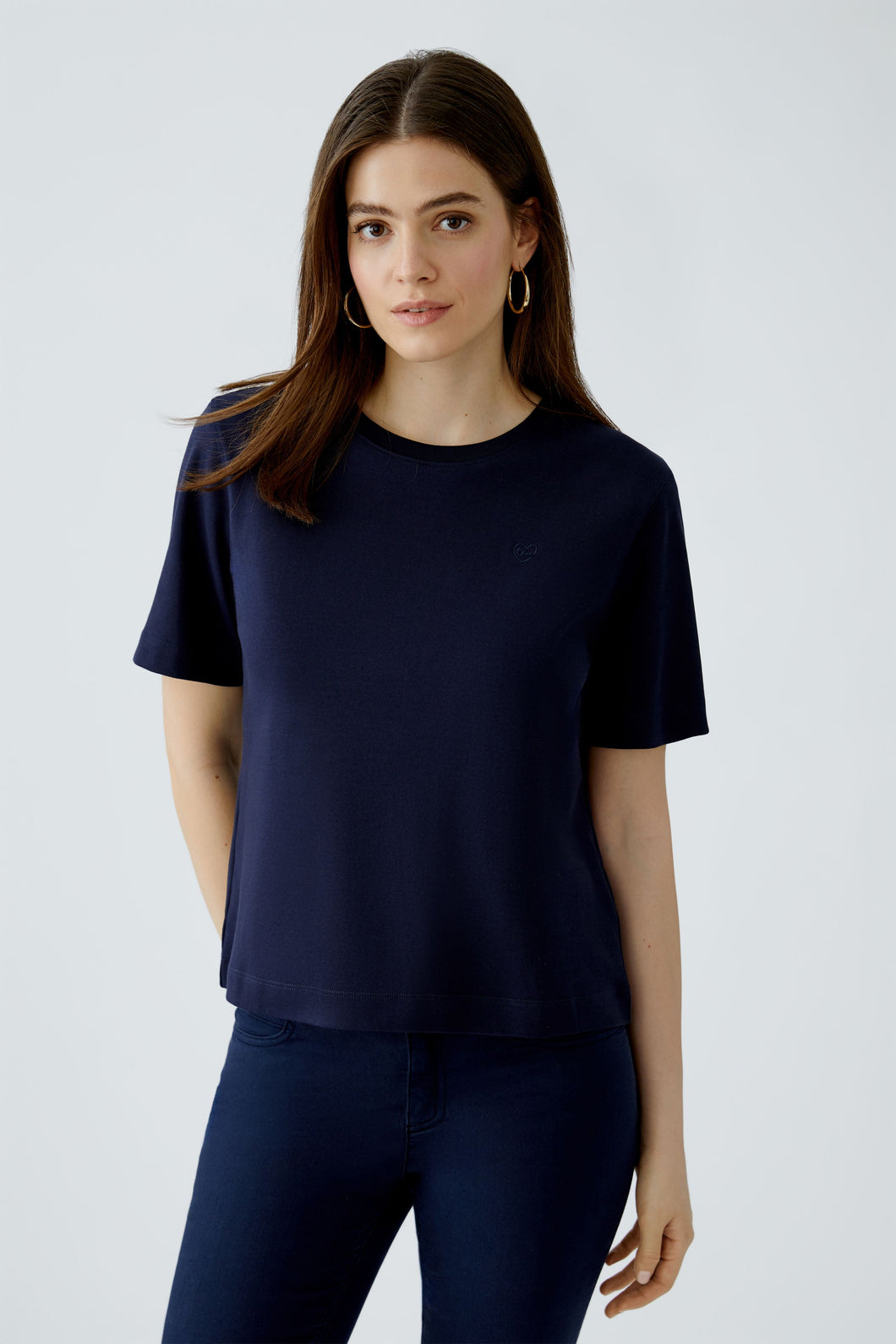 T-shirt BASIC marine OUI