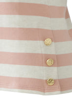 Charger l'image dans la galerie, T-shirt rayures vieux rose OUI
