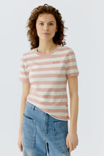Charger l'image dans la galerie, T-shirt rayures vieux rose OUI
