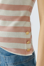 Charger l'image dans la galerie, T-shirt rayures vieux rose OUI
