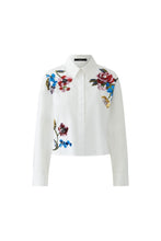 Charger l'image dans la galerie, Blouse broderies fleurs OUI
