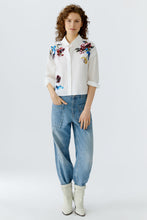 Charger l'image dans la galerie, Blouse broderies fleurs OUI
