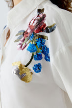Charger l'image dans la galerie, Blouse broderies fleurs OUI
