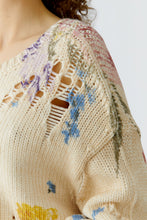 Charger l'image dans la galerie, Chandail tricot fleuris OUI
