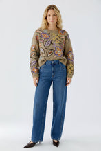 Charger l'image dans la galerie, Chandail camel violet broderies OUI
