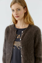 Charger l'image dans la galerie, Cardigan cachemire poil long taupe OUI
