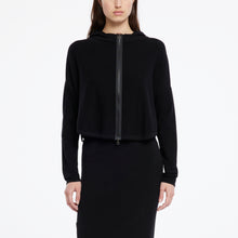 Charger l'image dans la galerie, Cardigan zip noir PACINI
