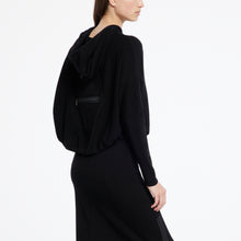 Charger l'image dans la galerie, Cardigan zip noir PACINI
