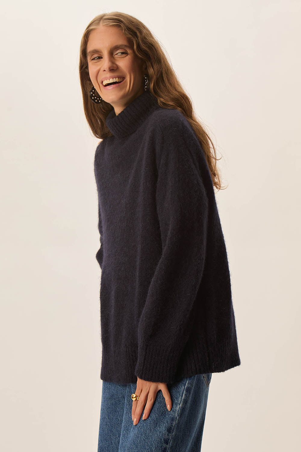 Pull CARIBOU marine PETITS HAUTS