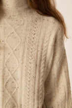 Charger l&#39;image dans la galerie, Pull DINO crème tweed PETITS HAUTS
