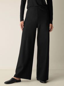 Pantalon de laine noir FISHER