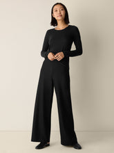 Charger l&#39;image dans la galerie, Pantalon de laine noir FISHER
