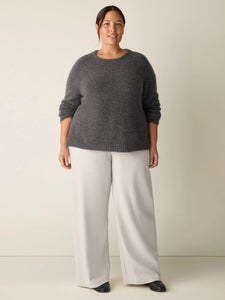 Pantalon laine vierge craie FISHER