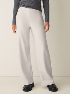 Pantalon laine vierge craie FISHER