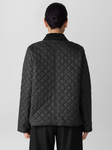 Manteau piqué noir FISHER