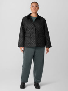 Manteau piqué noir FISHER