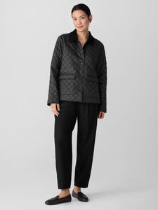 Manteau piqué noir FISHER