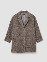 Charger l&#39;image dans la galerie, Manteau à col cranté en alpaga frisé FISHER
