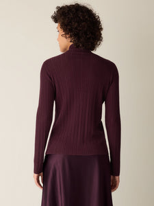 Chandail laine de mérinos rubis FISHER