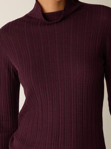 Chandail laine mérinos extra fine rubis FISHER