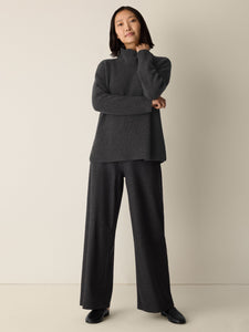 Pull laine recyclée charcoal FISHER