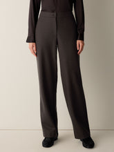 Charger l'image dans la galerie, Pantalon en laine feutrée choco FISHER
