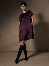 Charger l'image dans la galerie, Robe satin purple FISHER
