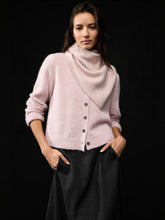 Charger l'image dans la galerie, Cardigan en mohaire rose FISHER
