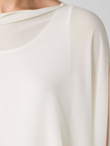 Poncho voile de soie os FISHER