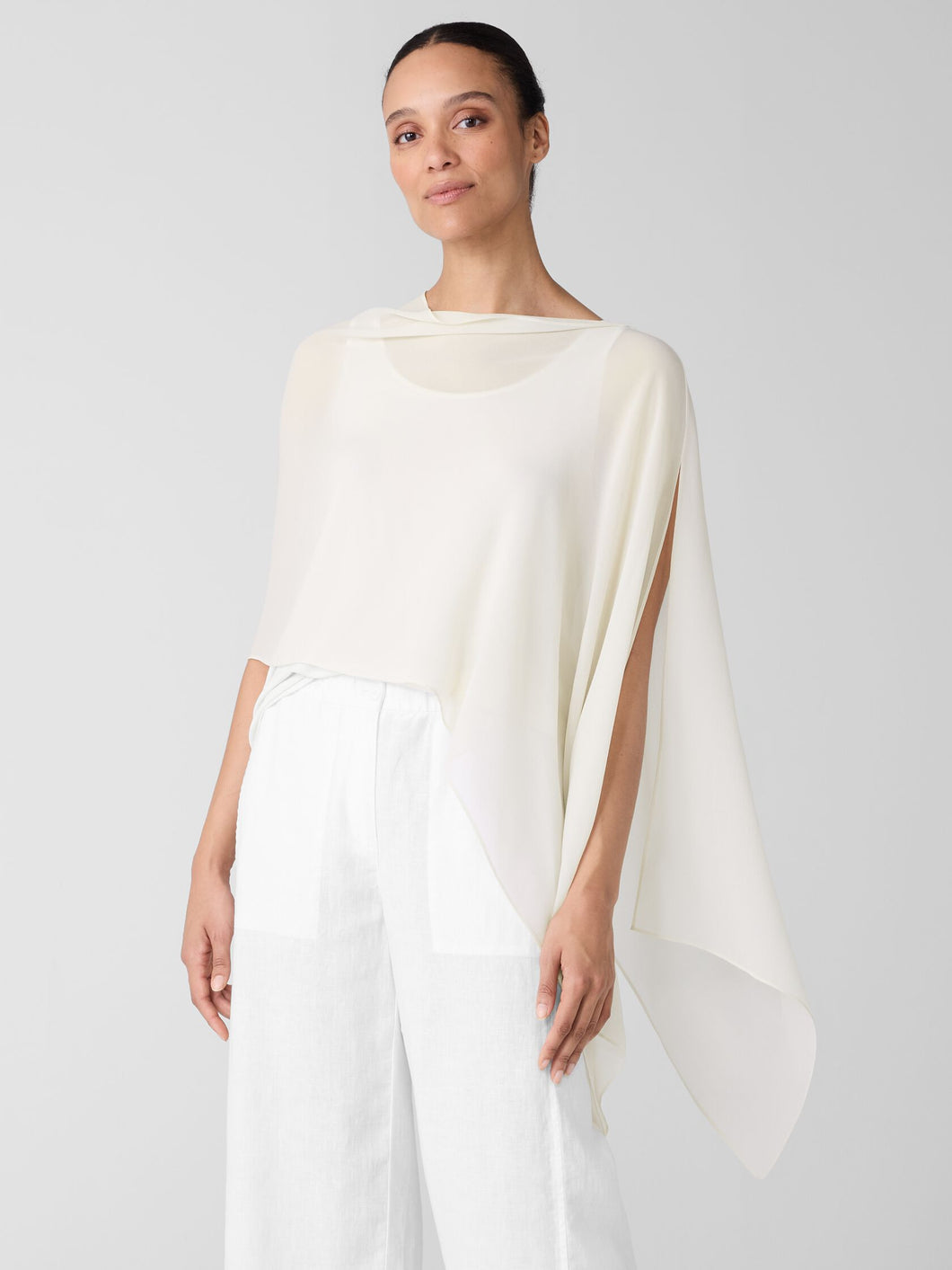 Poncho voile de soie os FISHER
