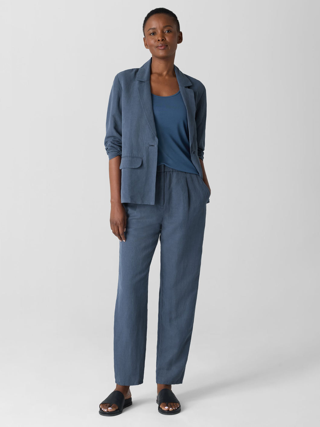 Pantalon lin soie FISHER