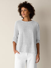 Charger l'image dans la galerie, Chandail lin bio noir et blanc FISHER

