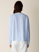 Charger l'image dans la galerie, T-shirt lin bio blue sky FISHER
