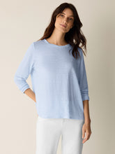 Charger l'image dans la galerie, T-shirt lin bio blue sky FISHER
