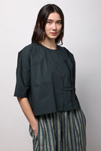 Charger l'image dans la galerie, Blouse courte eucalyptus NEIRAMI
