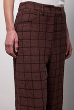 Charger l'image dans la galerie, Pantalon en lin à carreaux NEIRAMI
