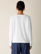 Charger l'image dans la galerie, Cardigan tencel blanc FISHER
