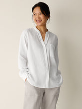 Charger l'image dans la galerie, Chemisier col mao coton bio FISHER
