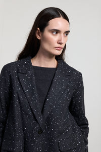 Veston gris à pois NEIRAMI