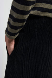 Pantalon velours cordé noir NEIRAMI