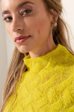Charger l'image dans la galerie, Chandail en maille citron CATNOIR
