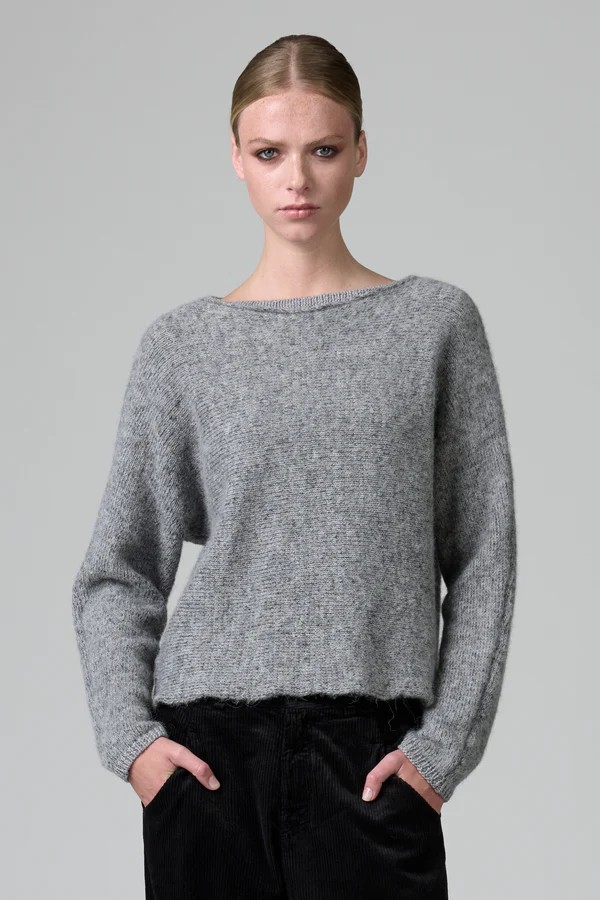Pull oversize en alpaga et laine mélangée TRANSIT