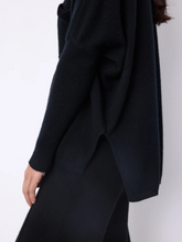Charger l&#39;image dans la galerie, Pull cachemire ANDREA noir NOT SHY
