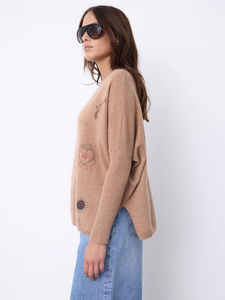 Pull cachemire JOSPHINE camel NOT SHY