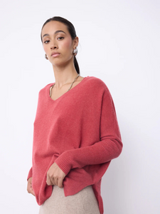 Pull cachemire FAUSTINE garnet NO SHY